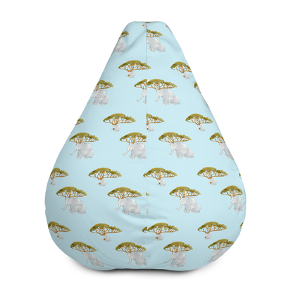 Elephants and Tree Bean Bag Chair Cover