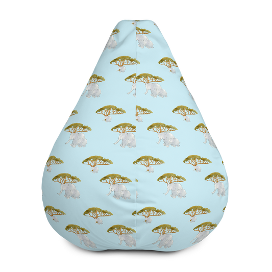 Elephants and Tree Bean Bag Chair Cover