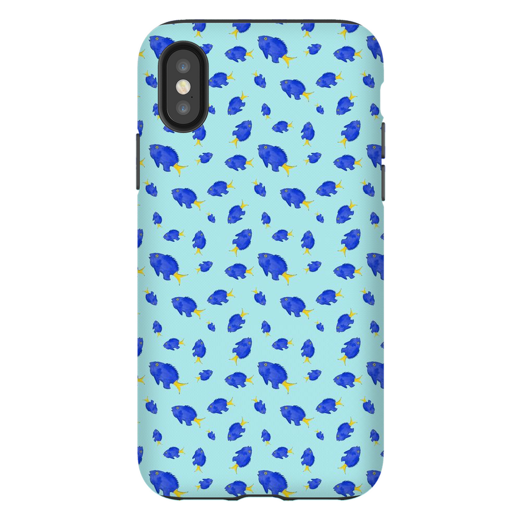 Yellowtail Fish Pattern iPhone Case