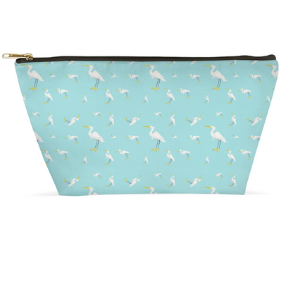 Snowy Egret Accessory Pouch