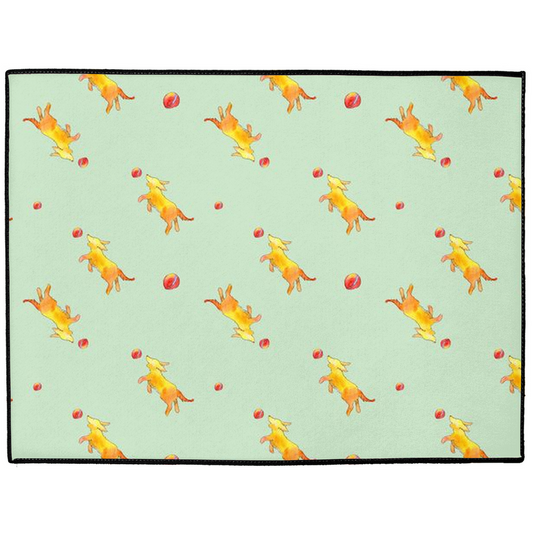 Playful Puppy Pattern (Green)