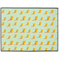 Happy Cat Pattern Floor Mat (Green)
