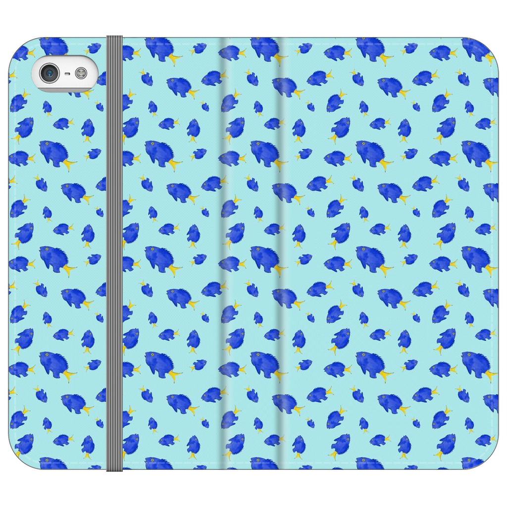 Yellowtail Fish Pattern iPhone Case