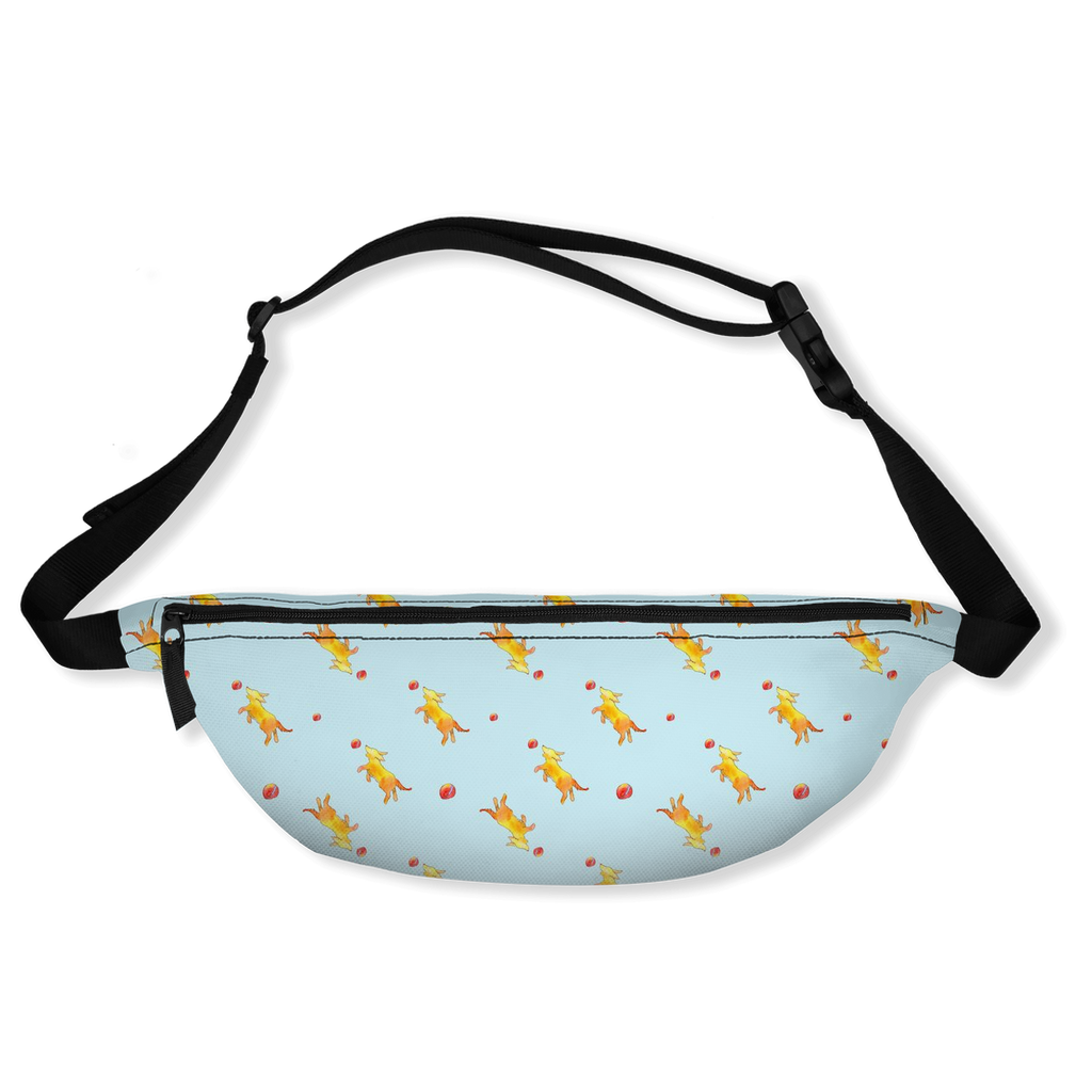Playful Puppy Pattern Fanny Pack ( Blue)