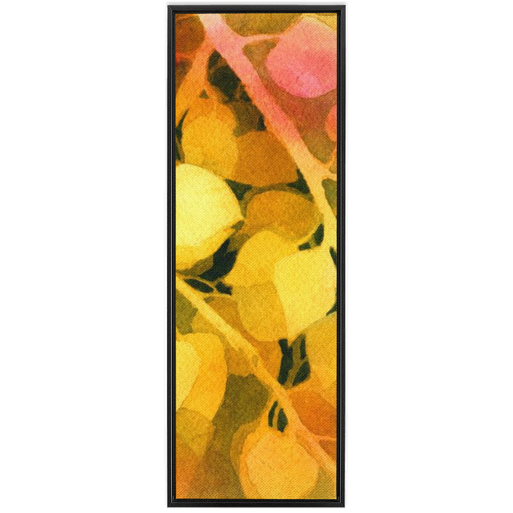 Golden Aspen Framed Traditional Stretched Canvas