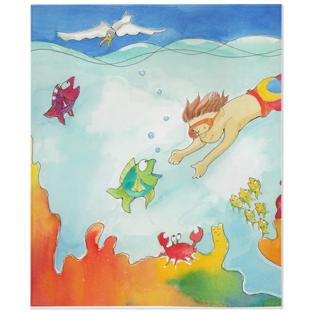 Diver Minky Blanket