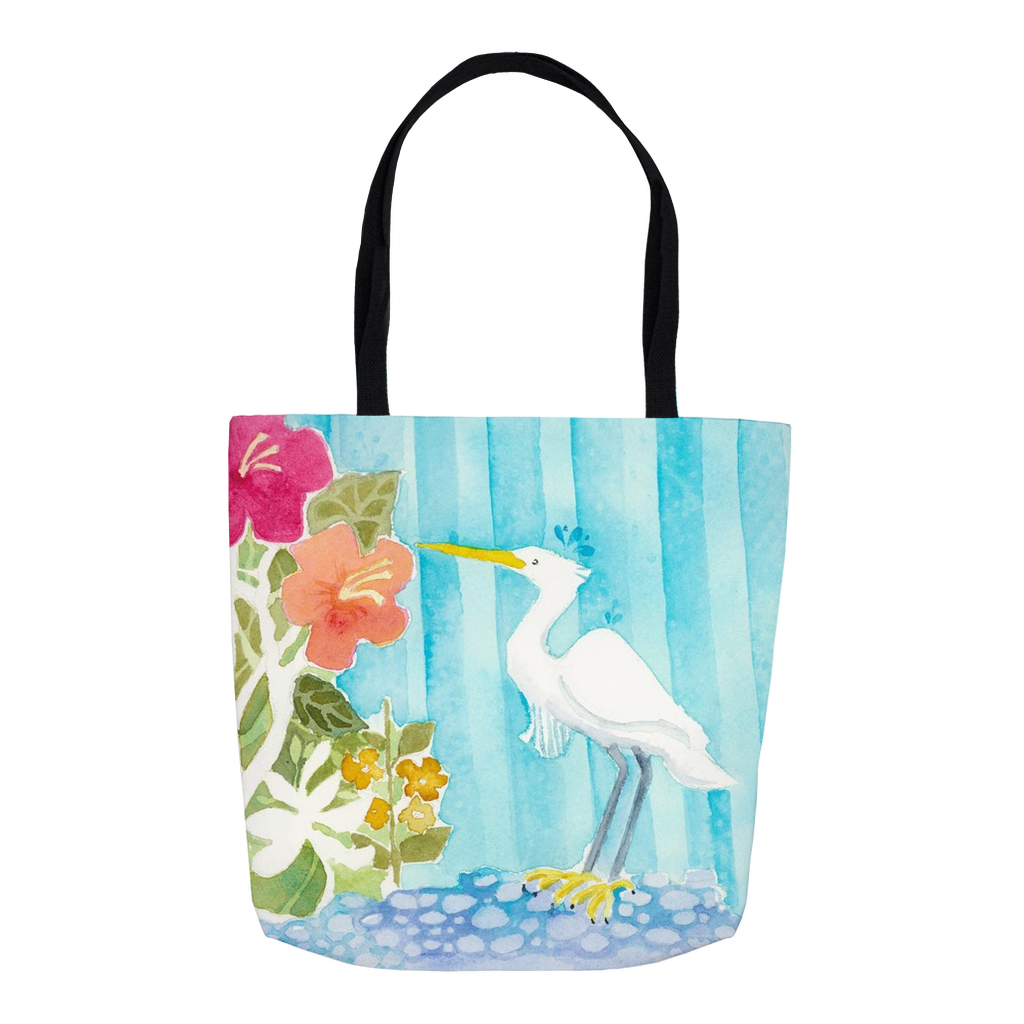 Snowy Egret Tote Bag