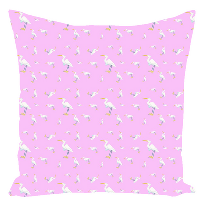 Snowy Egret Pattern (pink)