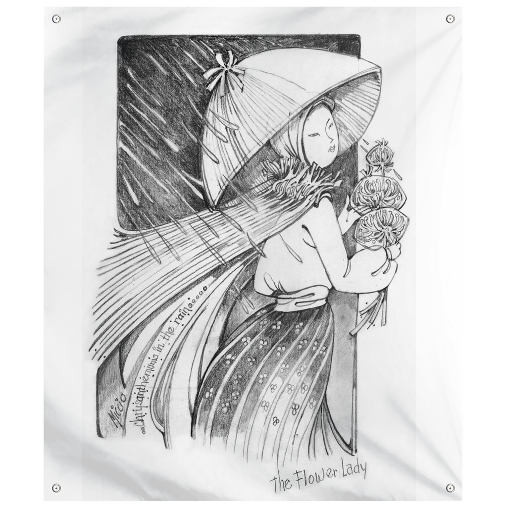 Flower Lady with Chrysanthemum