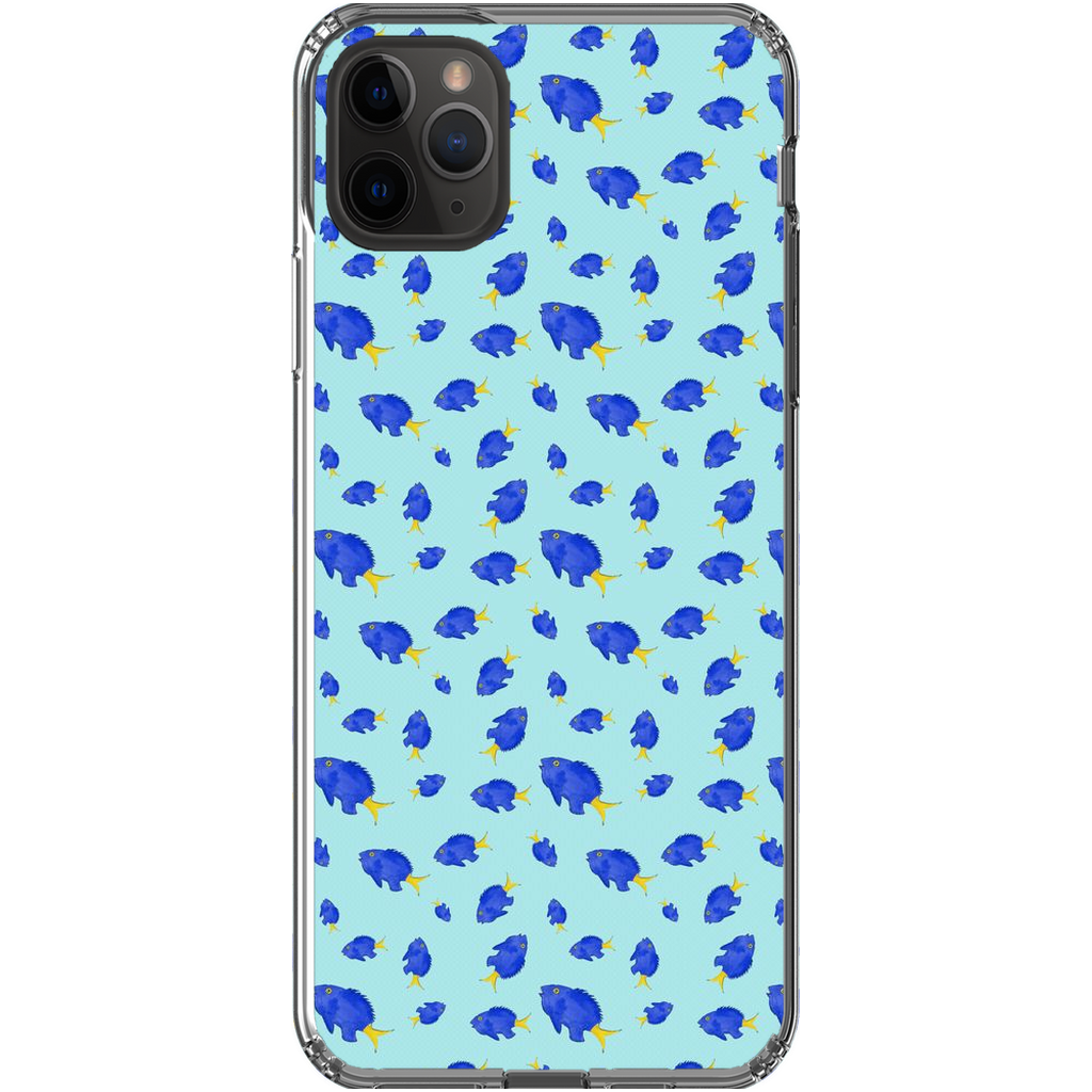 Yellowtail Fish Pattern iPhone Case