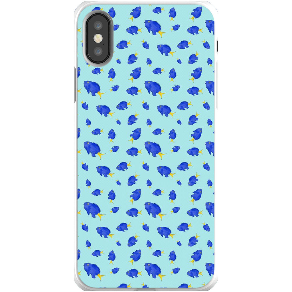 Yellowtail Fish Pattern iPhone Case