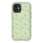 Playful Puppy  Pattern  iPhone Case (Green)