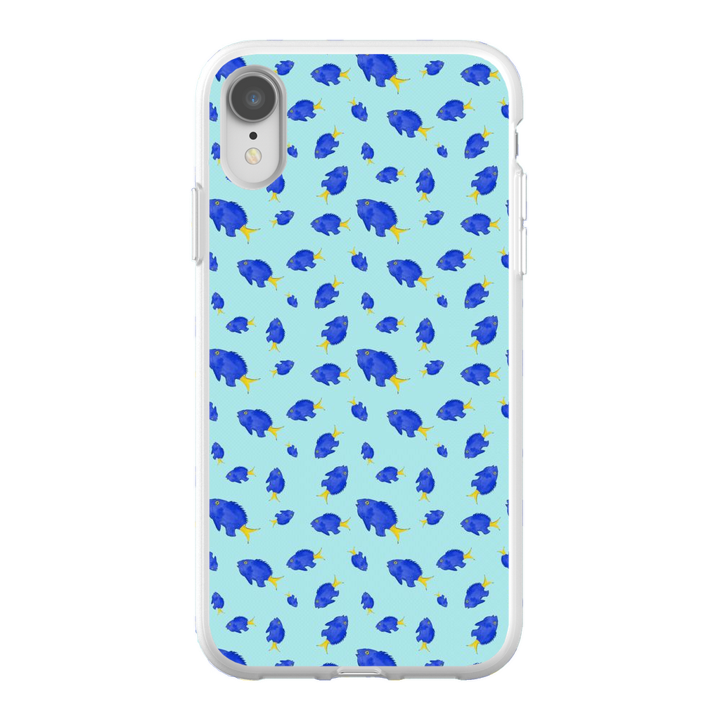 Yellowtail Fish Pattern iPhone Case
