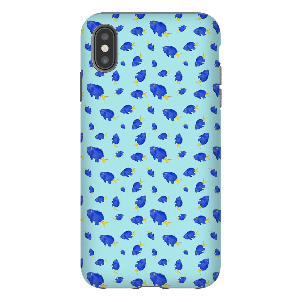 Yellowtail Fish Pattern iPhone Case
