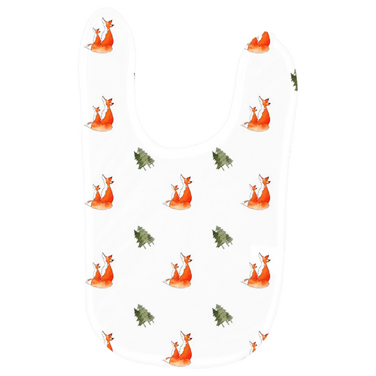 Fox and Trees Baby Bib