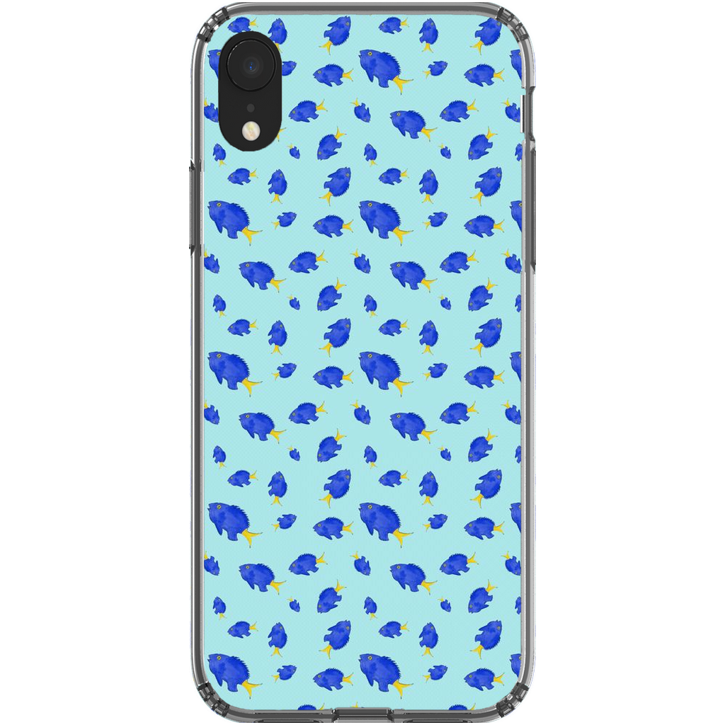 Yellowtail Fish Pattern iPhone Case