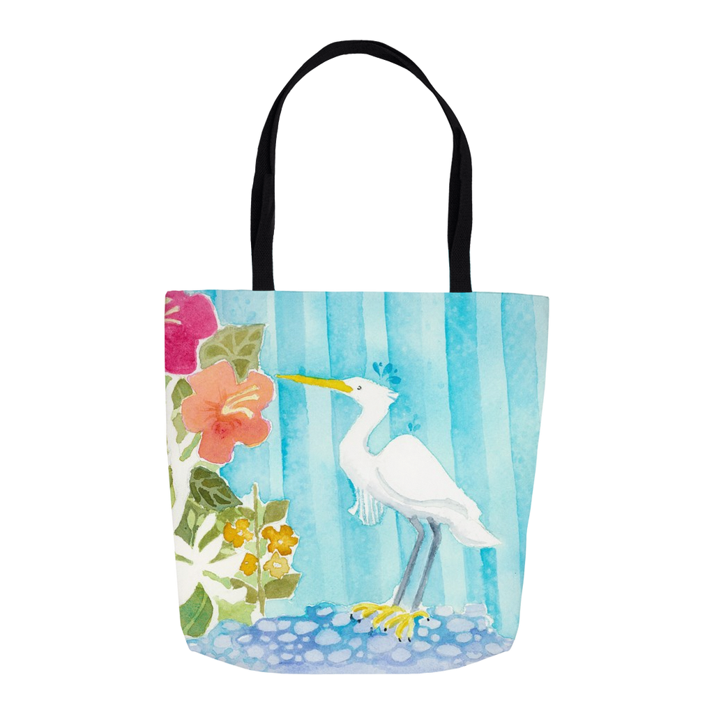 Snowy Egret Tote Bag