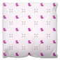 Dog and  Diamond Bone Pattern Outdoor Pillow (Pink)