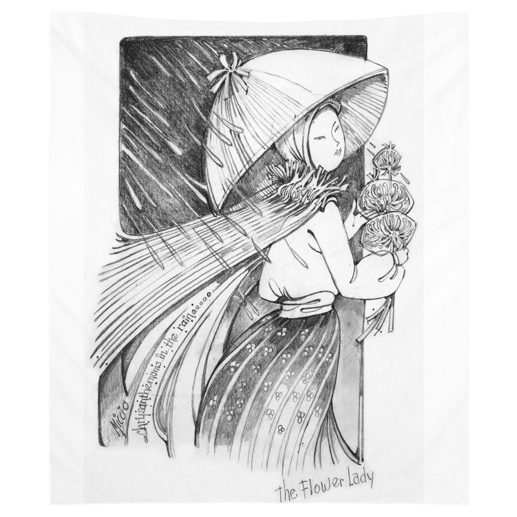 Flower Lady with Chrysanthemum