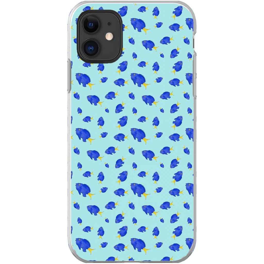 Yellowtail Fish Pattern iPhone Case