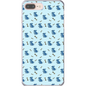 Simple Dog and Bone Pattern I Phone Case (Blue)