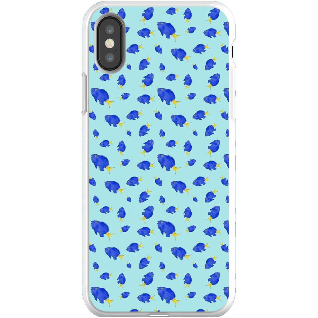 Yellowtail Fish Pattern iPhone Case
