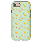 Playful Puppy  Pattern  iPhone Case (Green)
