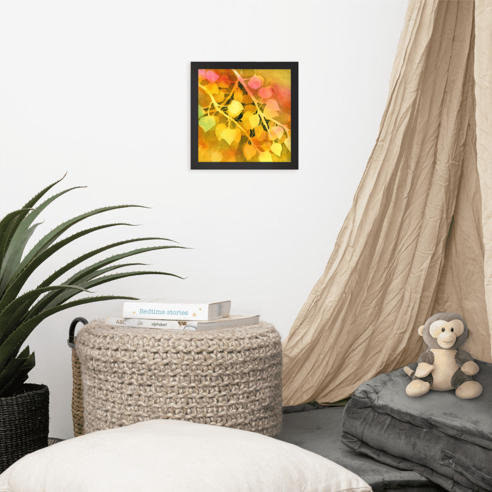 Aspen Leaves Framed Print