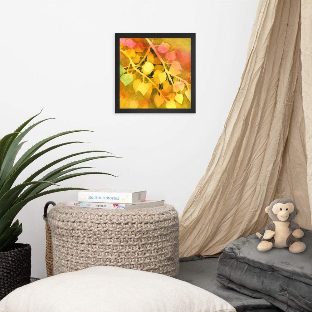 Aspen Leaves Framed Print