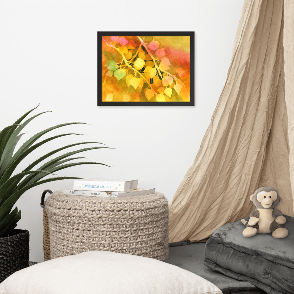 Aspen Leaves Framed Print