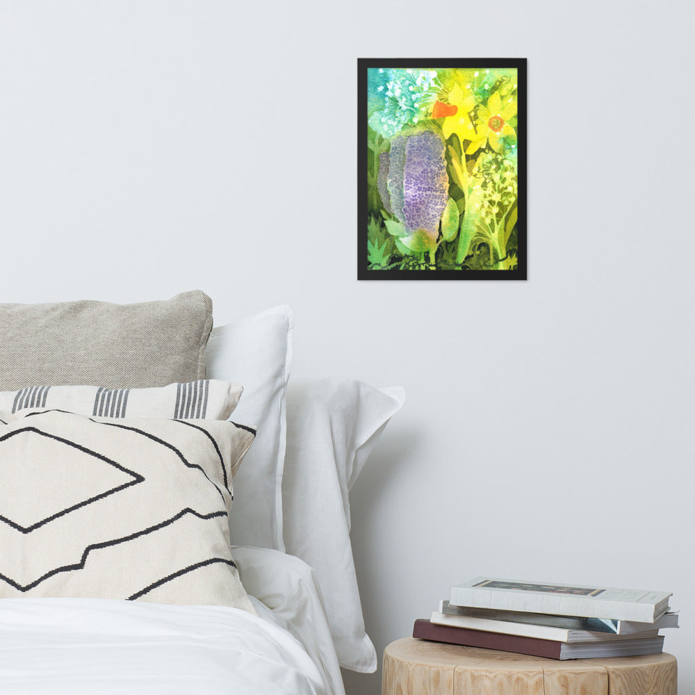 Grief and Forgiveness Garden Framed Print