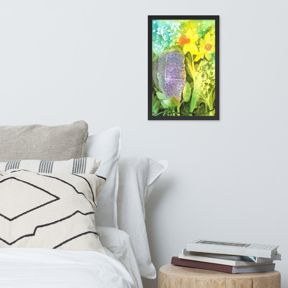 Grief and Forgiveness Garden Framed Print