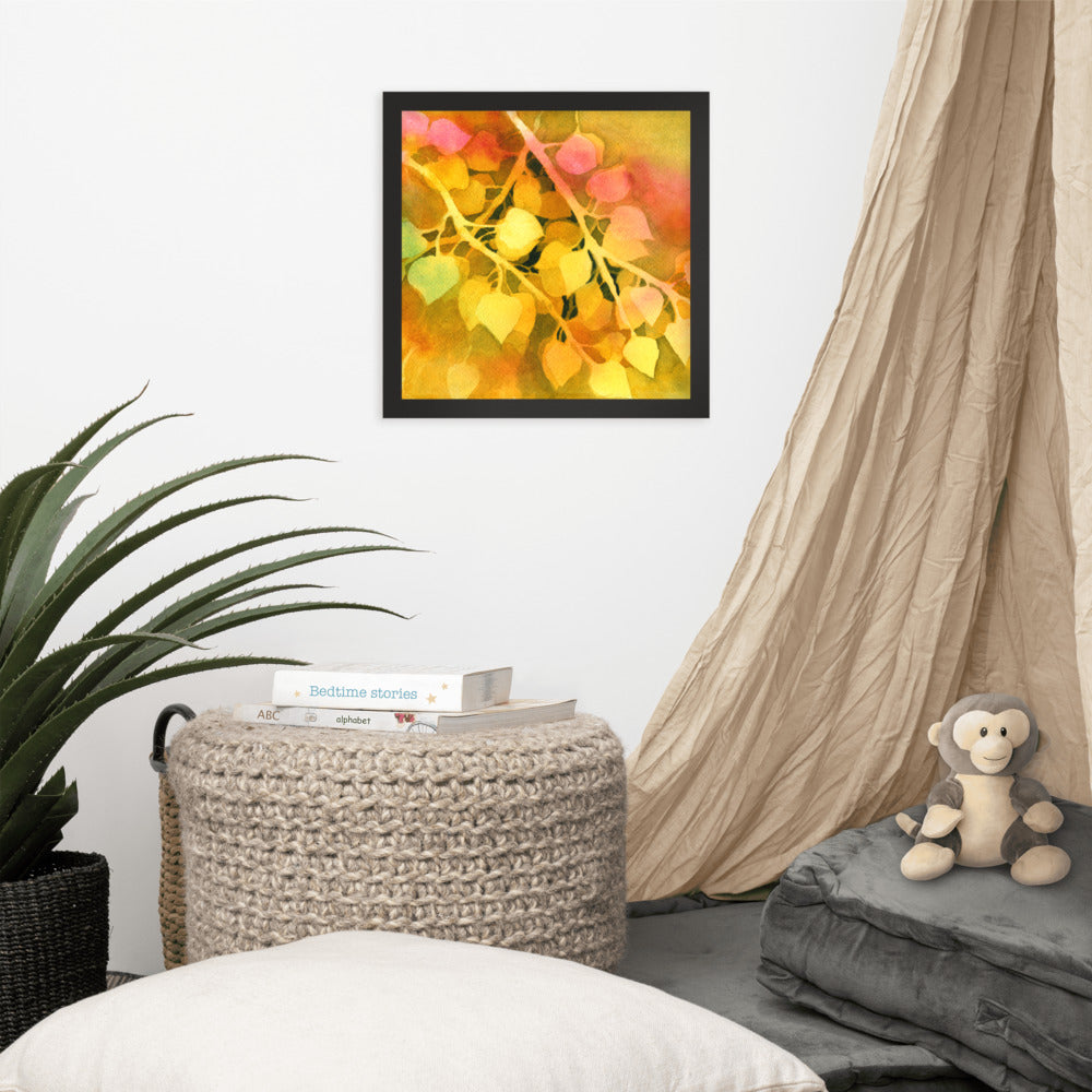 Aspen Leaves Framed Print