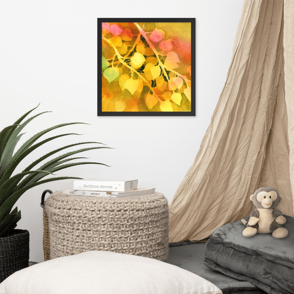 Aspen Leaves Framed Print