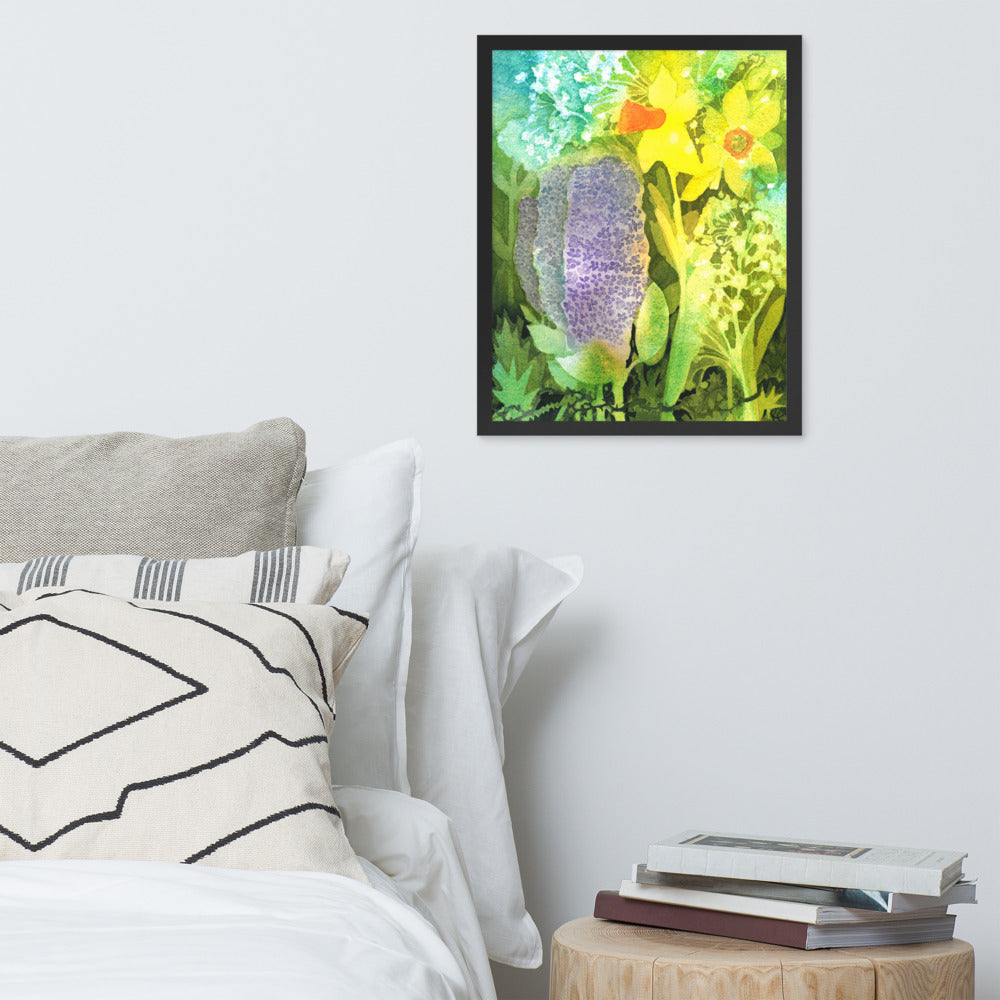 Grief and Forgiveness Garden Framed Print