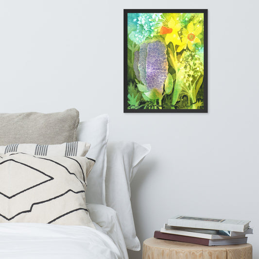 Grief and Forgiveness Garden Framed Print