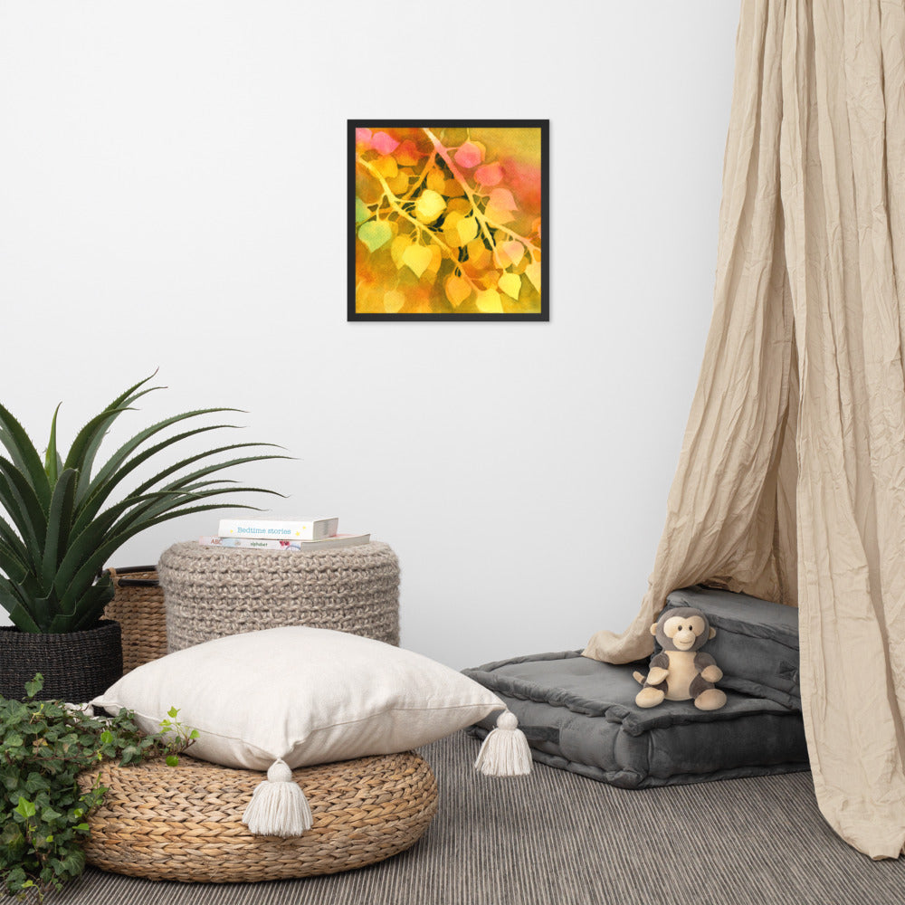 Aspen Leaves Framed Print