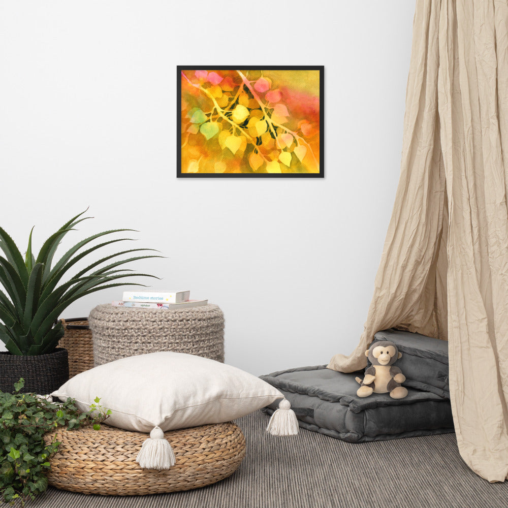 Aspen Leaves Framed Print