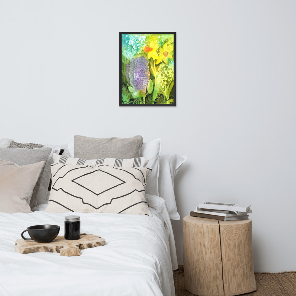 Grief and Forgiveness Garden Framed Print