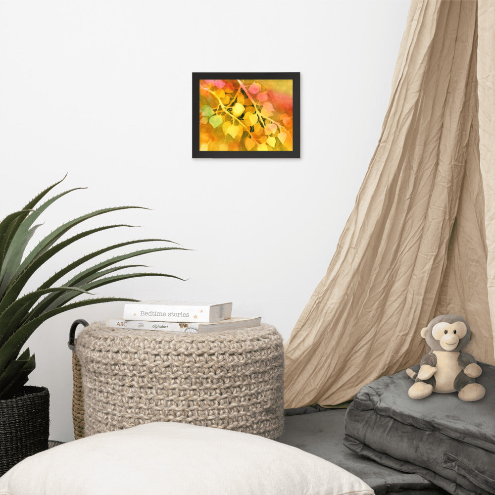 Aspen Leaves Framed Print
