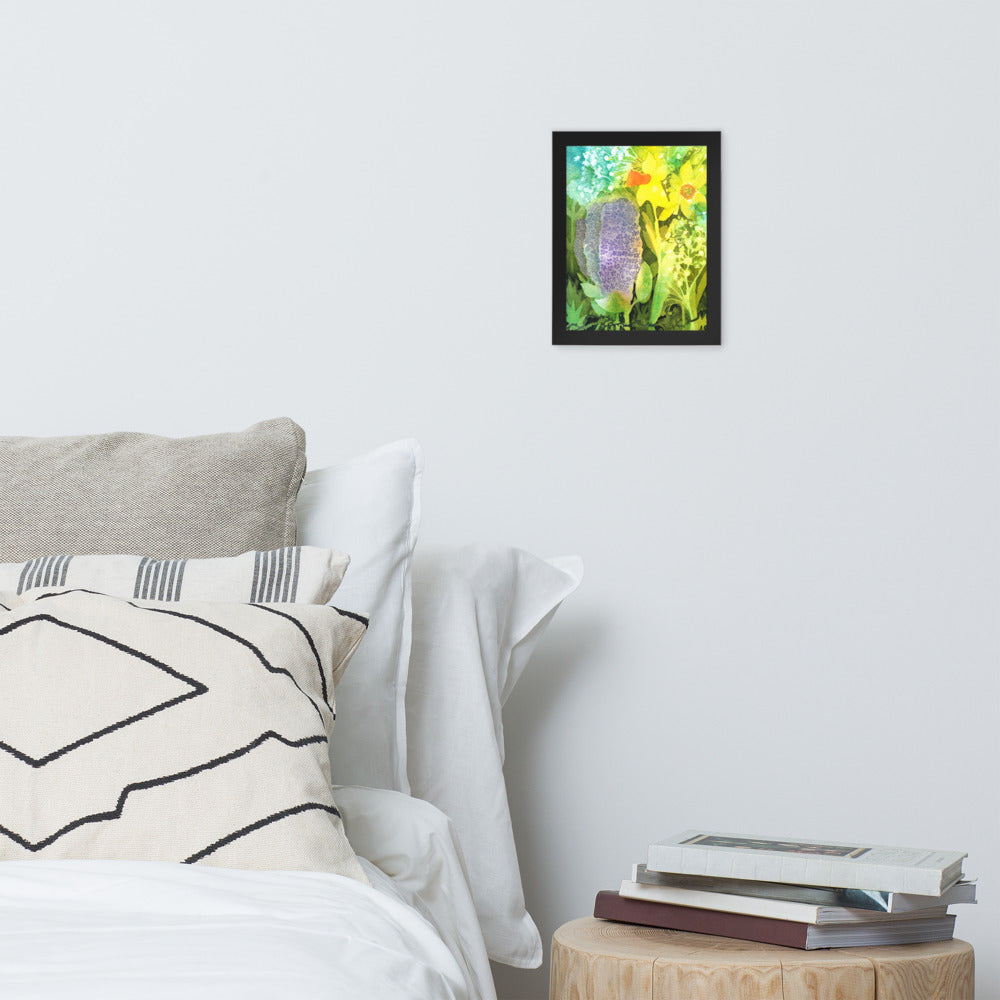 Grief and Forgiveness Garden Framed Print