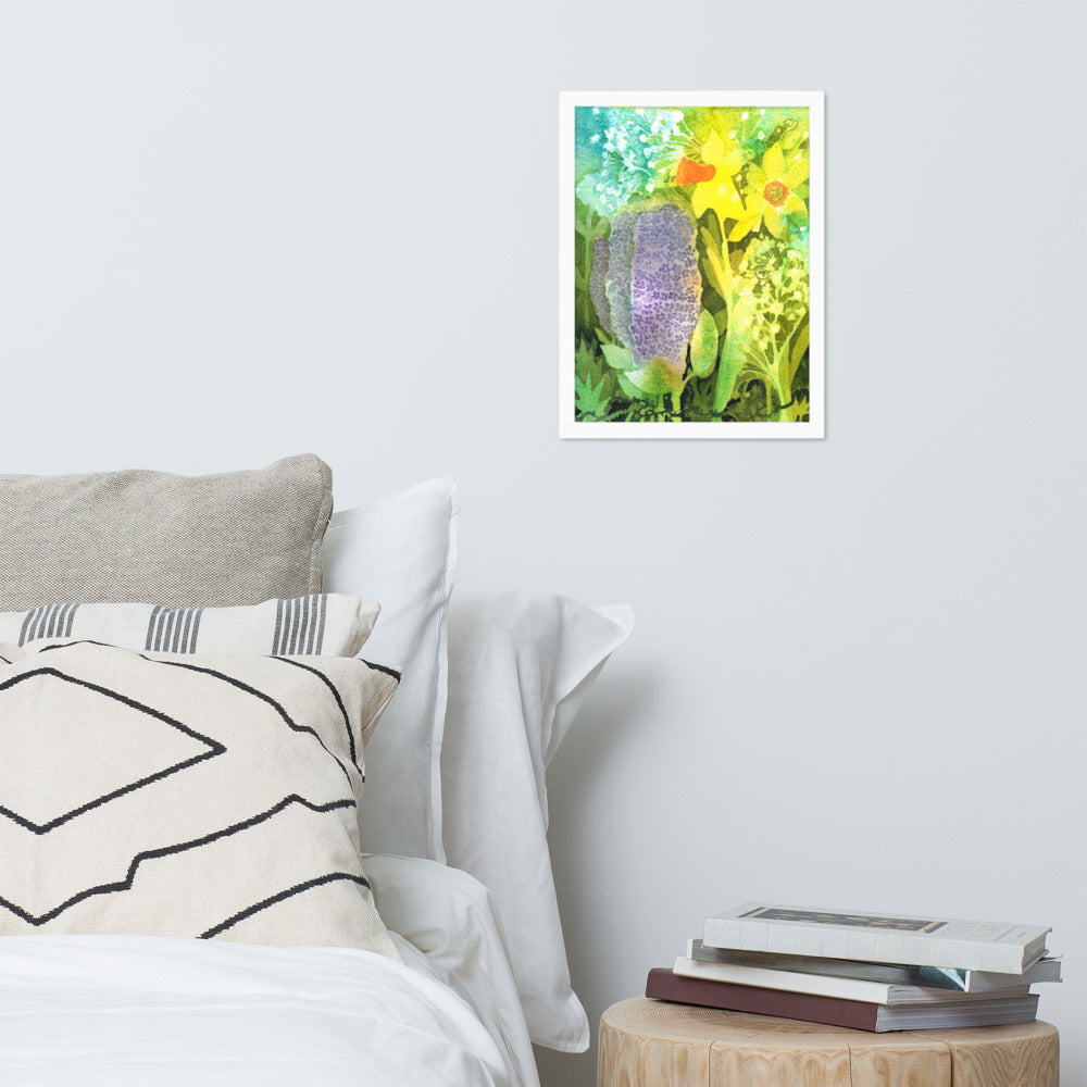 Grief and Forgiveness Garden Framed Print