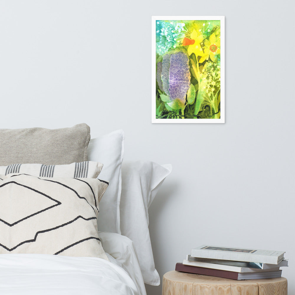 Grief and Forgiveness Garden Framed Print