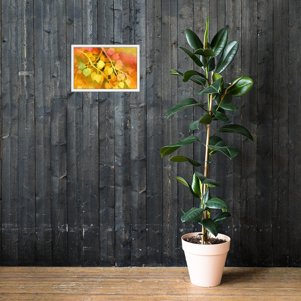 Aspen Leaves Framed Print