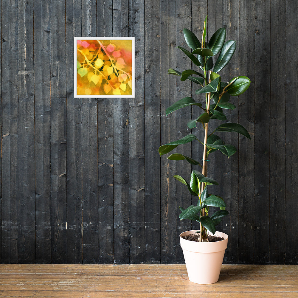 Aspen Leaves Framed Print