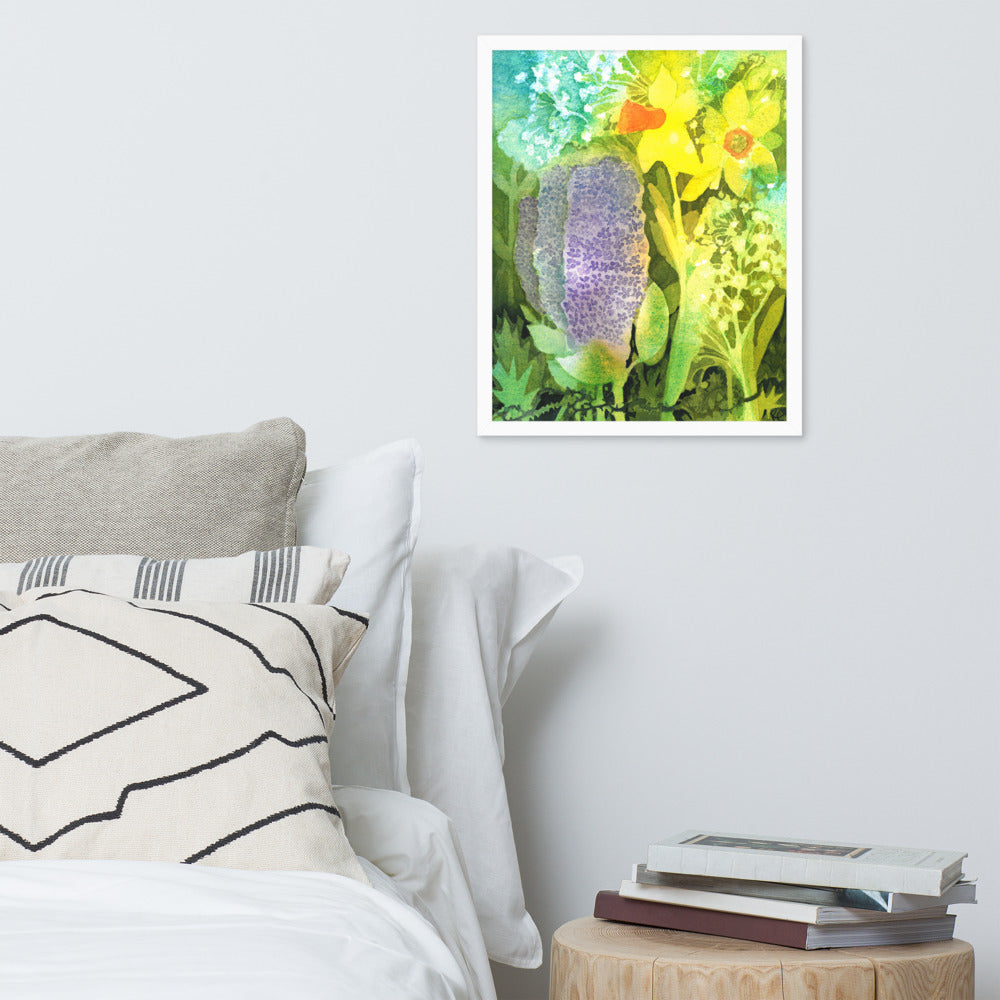 Grief and Forgiveness Garden Framed Print