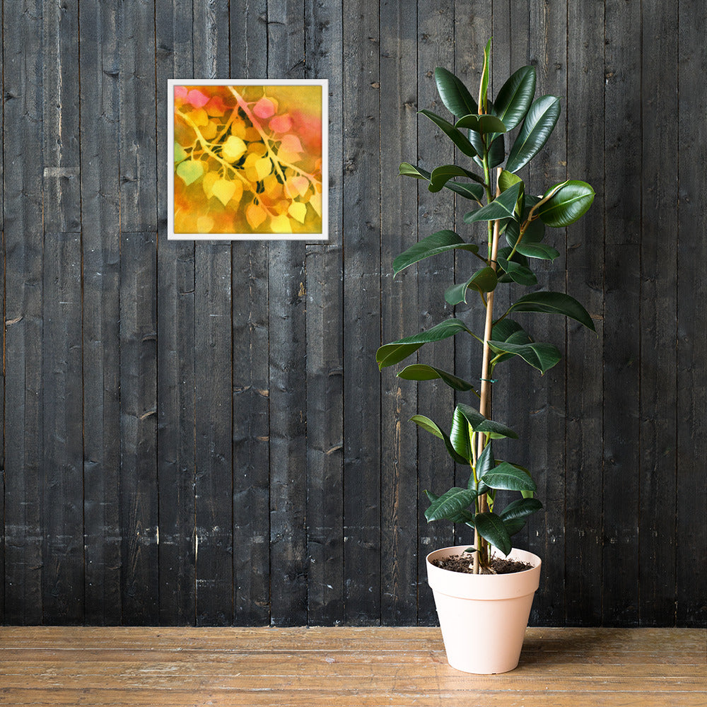 Aspen Leaves Framed Print