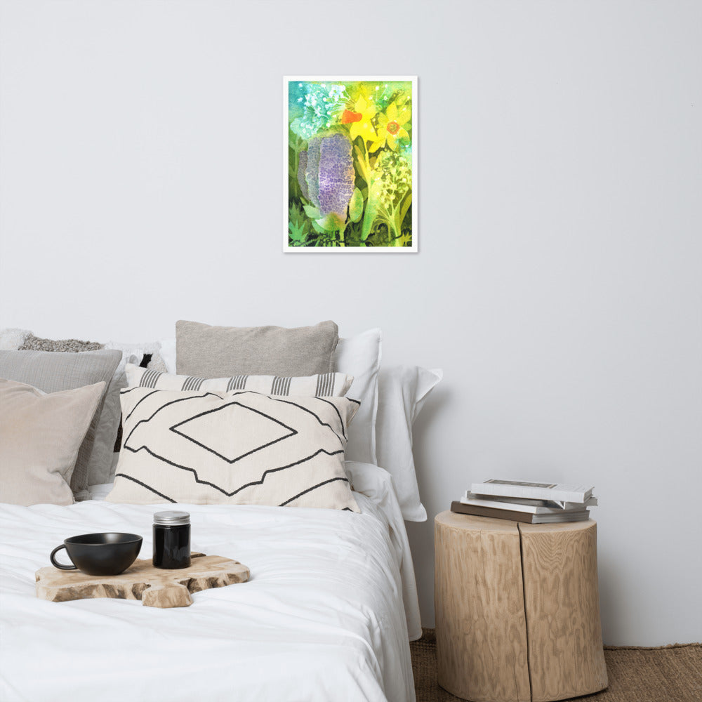 Grief and Forgiveness Garden Framed Print