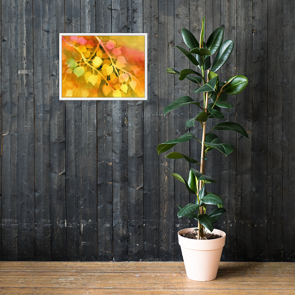 Aspen Leaves Framed Print