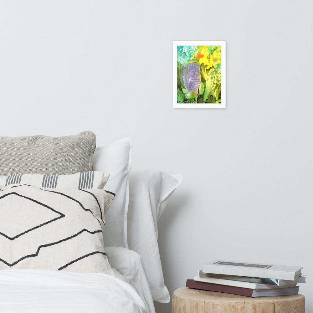 Grief and Forgiveness Garden Framed Print